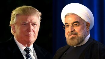 Donald Trump y Hasan Rohani