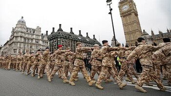 Soldados en Londres (AFP)