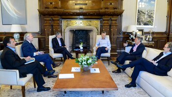 Macri en la reunión con