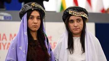 Dos jóvenes yazidíes que fueron