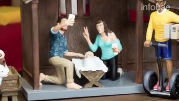 María y José posando para