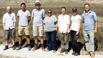 El grupo de arqueólogos que