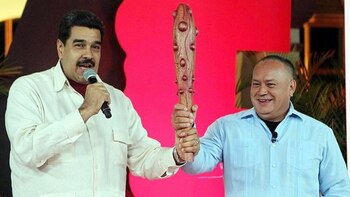 El presidente Nicolás Maduro junto
