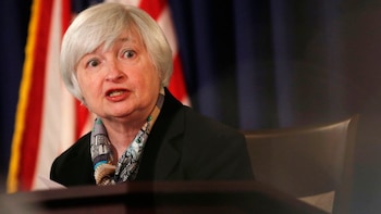 Janet Yellen, presidente de la Fed de EEUU.