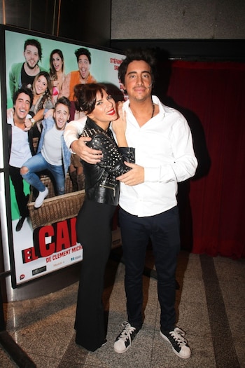 Santiago Vázquez con Gimena Accardi,