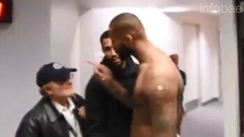 El deportista increpó al periodista