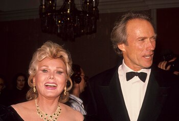 Clint Eastwood y Zsa Zsa Gabor