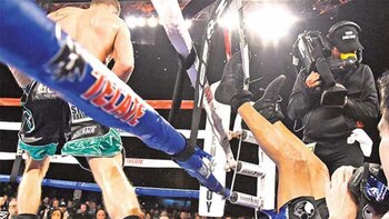 El veterano no pudo regresar al cuadrilatero