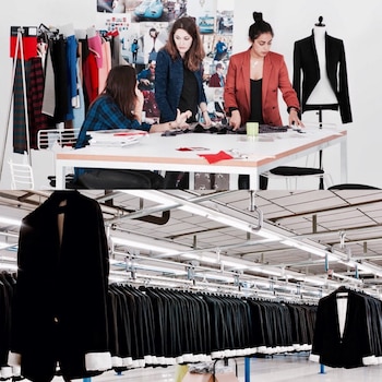 Un equipo de 350 diseñadores trabaja fuera de los lineamientos tradicionales de las estaciones, con nuevas prendas que llegan a las tiendas de todo el mundo hasta dos veces por semana, saciando el apetito de los consumidores más recurrentes