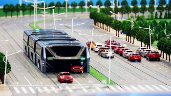 Una maqueta del prototipo chino,