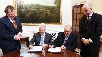 La firma del acuerdo