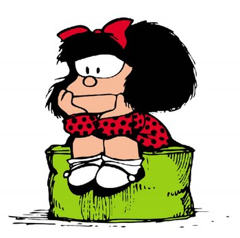 Las historietas de Mafalda junto