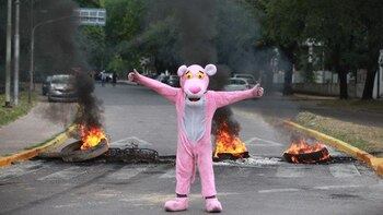 Un vecino se disfrazó de