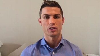 Cristiano Ronaldo dejó un mensaje en Instagram para los niños afectados por la guerra en Siria