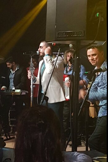 Ulises Bueno, en pleno show