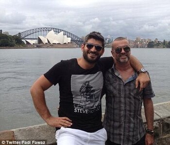 George Michael junto con su