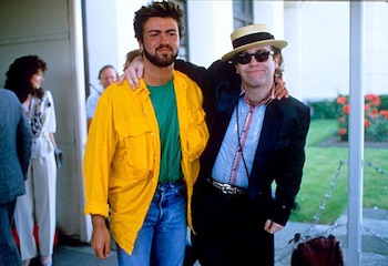 George Michael con su amigo