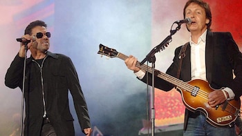George Michael y Paul McCartney