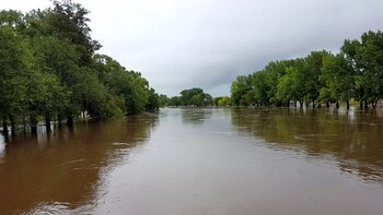 Imagen de Pergamino, que sufrió inundaciones