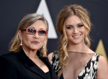 Carrie Fisher y su hija Billie Lourd (AP)