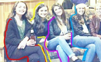 El efecto óptico se crea