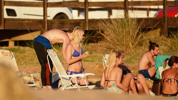 Valeria Mazza, con una bikini