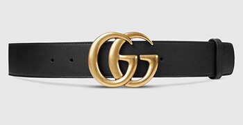 El clásico modelo de cinturón de Gucci, con su doble ‘G’