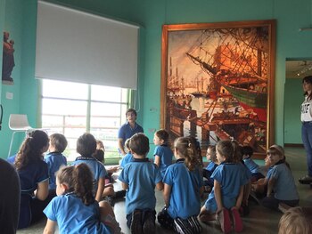 Alumnos de una escuela, de