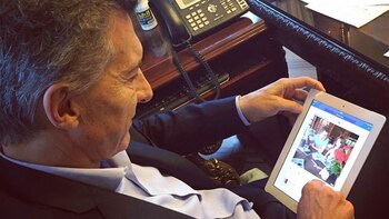 La tablet de Macri
