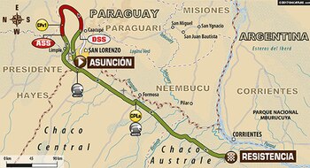 El mapa del primer tramo