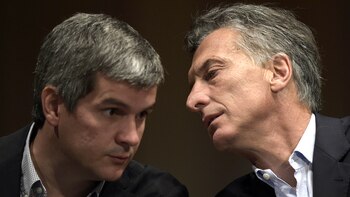 Marcos Peña y Mauricio Macri