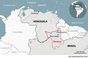 Los venezolanos cruzan a Roraima,