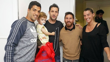Messi y Suárez junto a