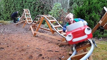 La montaña rusa construída en