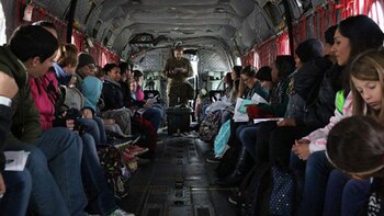 Las familias de los soldados