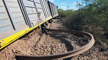 Así quedaron las vías del tren debido al intenso calor que azotó Santiago del Estero (El Liberal)