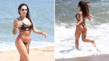 Sofía Clerici disfrutando de mar