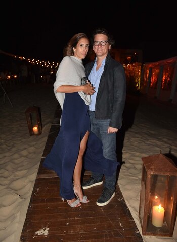 Los anfitriones Gabriel Martino, presidente