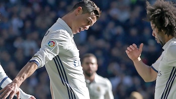 El luso convirtió el tercer gol, de los cinco que el Real Madrid le hizo al Granada (Reuters)