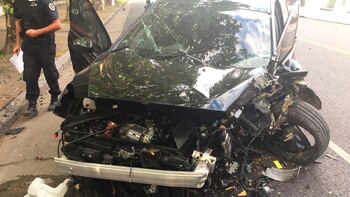 El auto de Asad tras