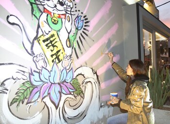 Candelaria aportó su arte