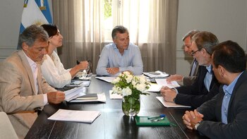 Mauricio Macri en la reunión