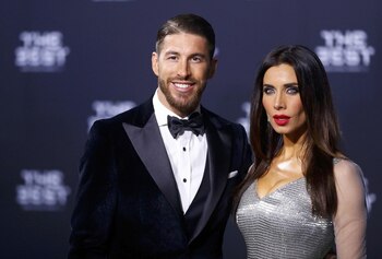 Sergio Ramos y su mujer Pilar Rubio (REUTERS/Arnd Wiegmann)