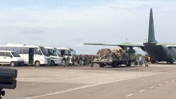 La llegada de los policías