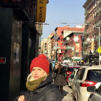 “Ella”, escribió simplemente el actor