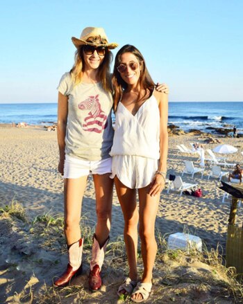 Verónica Lozano junto a Sofía