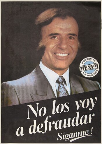Afiche de campaña de Carlos