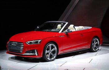 Belleza y distinción, el Audi S5 Cabriolet se convirtió en el descapotable deportivo más admirado de la gran feria automovilística de los Estados Unidos