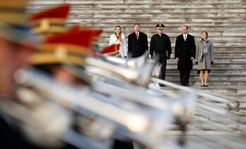 La banda militar ensaya frente