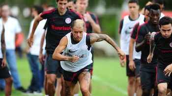 D’Alessandro, en la práctica del Inter de Porto Alegre